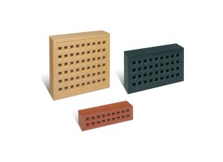Redbank Square Hole Clay Air Brick Red 140x215mm No 351