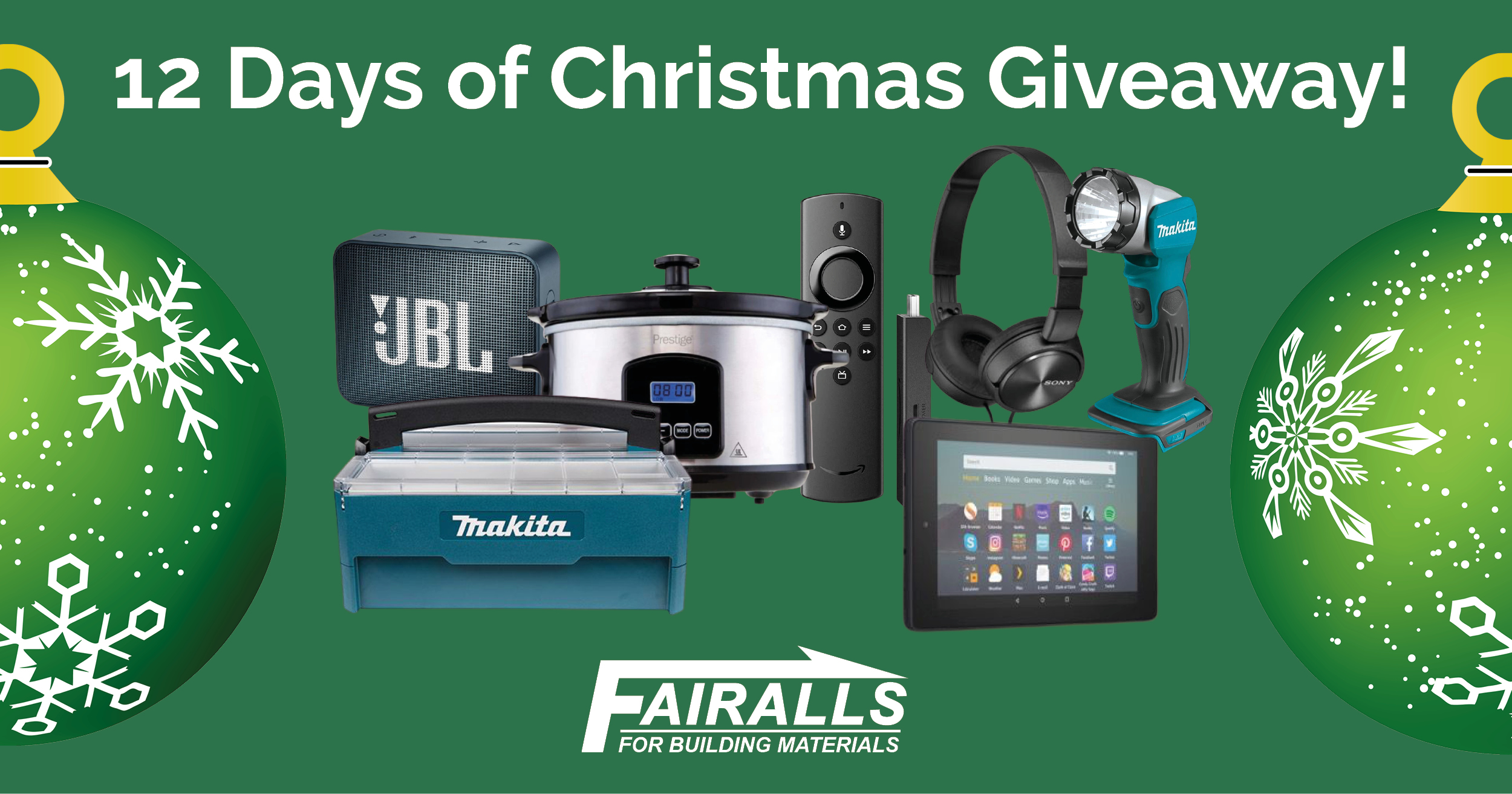 Our 12 days of Christmas giveaway is back! You could win some great prizes including a Fire 7 tablet, an Echo Dot & much more!